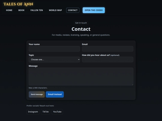 contact screenshot