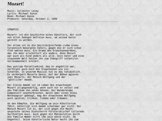 mozart screenshot