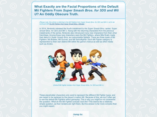 Mii tidbits/Mii-fighters/truth screenshot