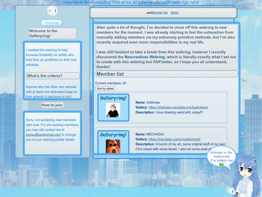 Webring/GalleryRing screenshot