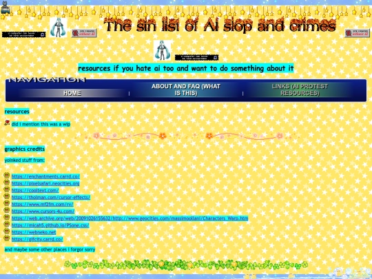 links screenshot