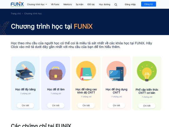 main/Chương trình học screenshot