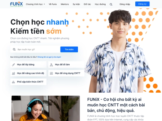 main/Home-page screenshot
