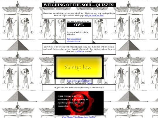 quizzes screenshot