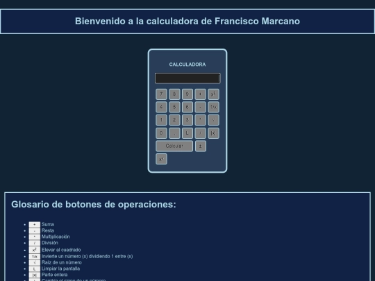 calculadora screenshot