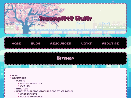 sitemap screenshot
