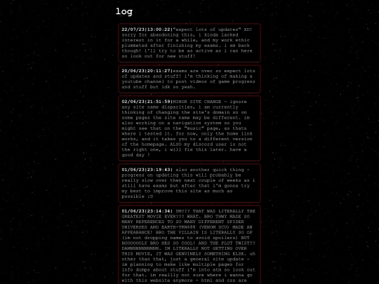 blog screenshot