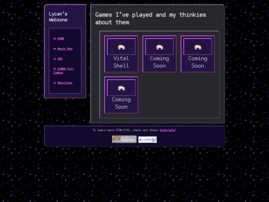 games screenshot