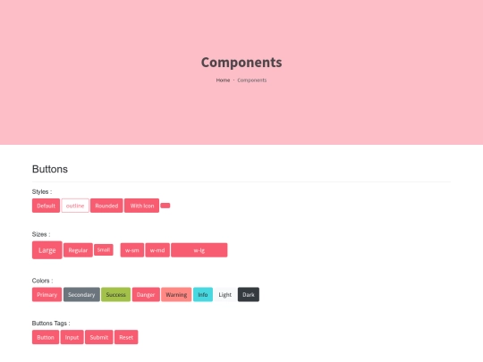 components screenshot