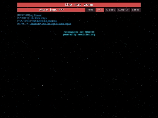 links screenshot