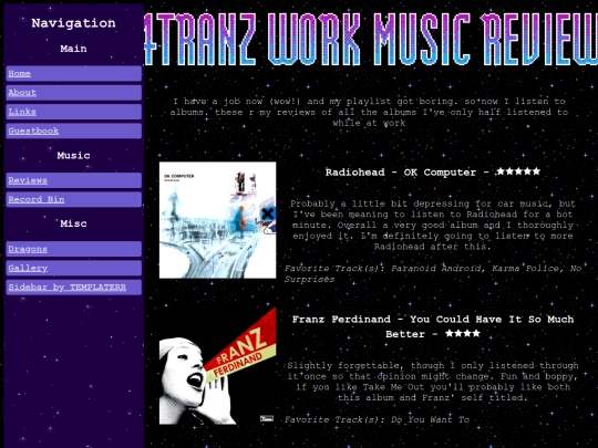 Reviews screenshot