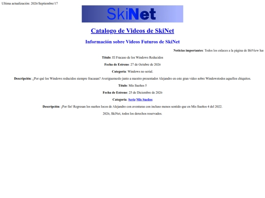 VIDEO/FUTURO/P1 screenshot