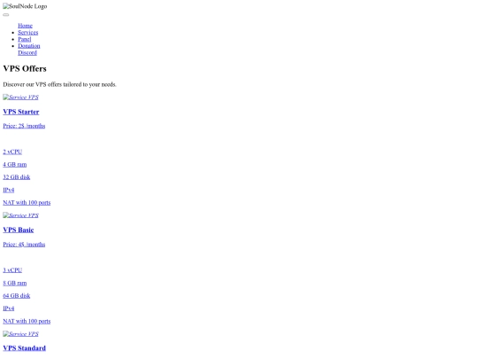 service/vps screenshot