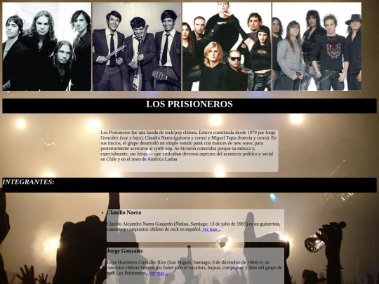 trabajos /rockenespañolvimar/losprisioneros screenshot