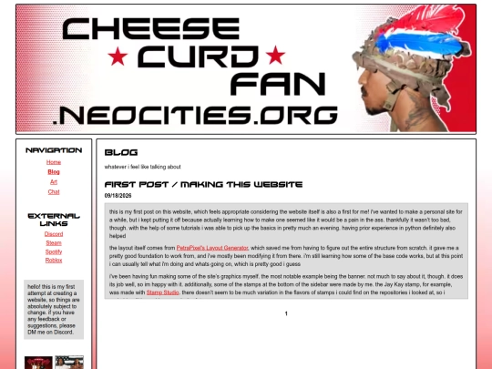 blog screenshot