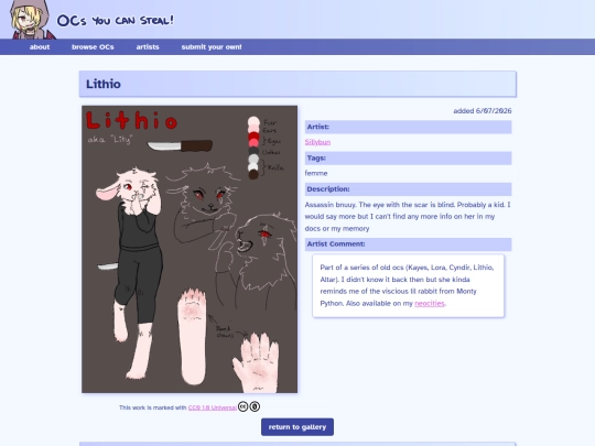 ocs/lithio screenshot