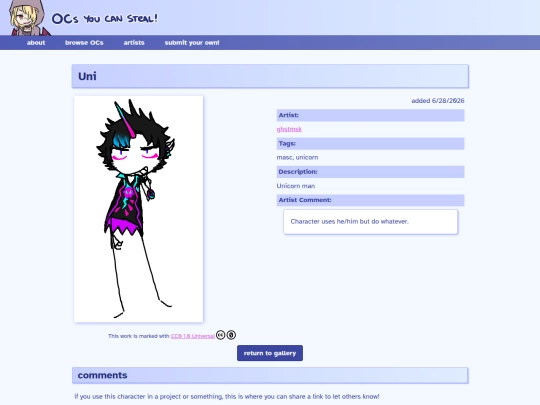 ocs/uni screenshot
