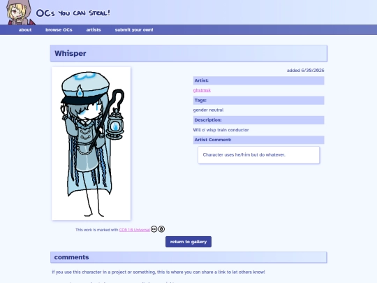 ocs/whisper screenshot