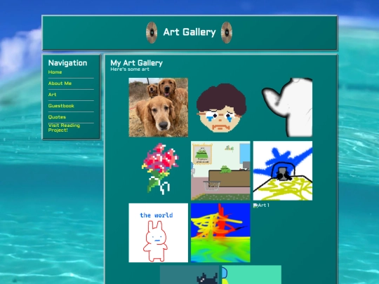 My Website/art screenshot