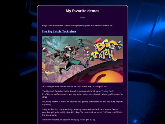 posts/demos screenshot