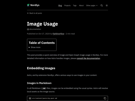 posts/using-images screenshot