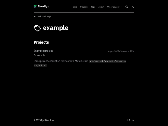 tags/example screenshot