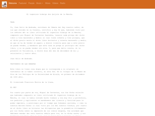 menu screenshot