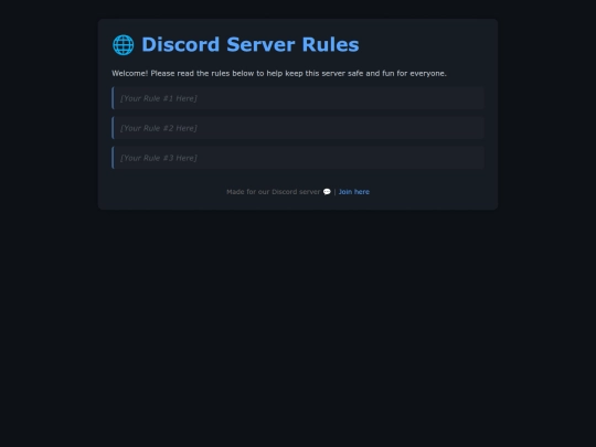 rules screenshot