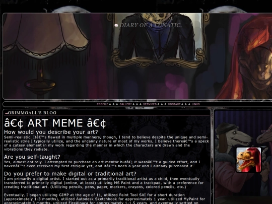 blog screenshot