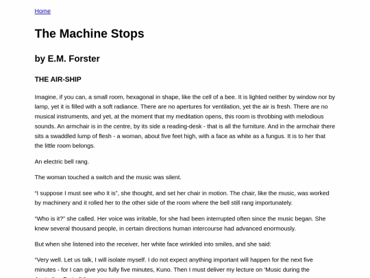 miscellany/themachinestops screenshot