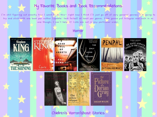 favorites/bookrecs screenshot