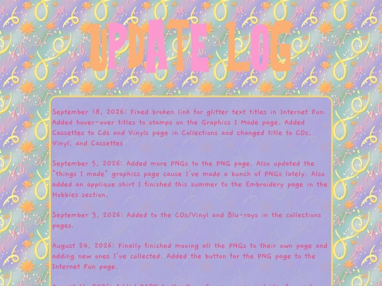 updatelog screenshot