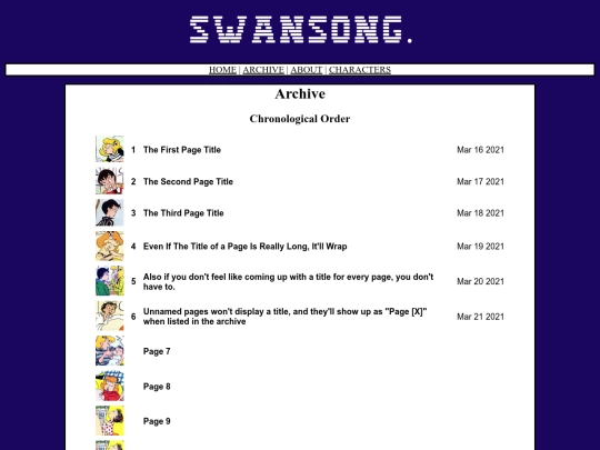 archive screenshot