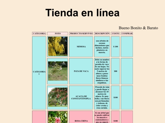tiendaarboles screenshot