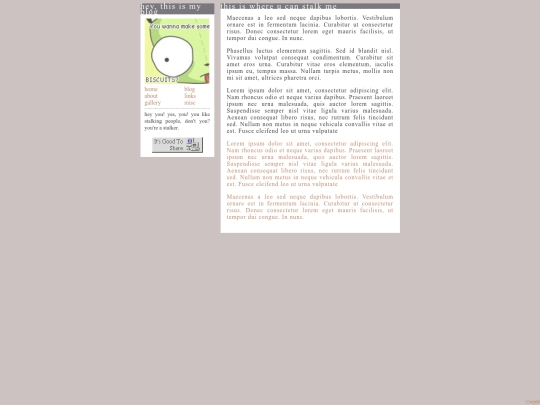 links screenshot