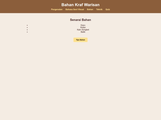 Bahan screenshot