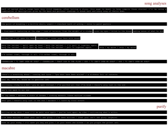 nailedshut/songs screenshot