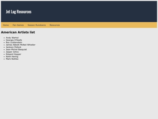 american-artists screenshot