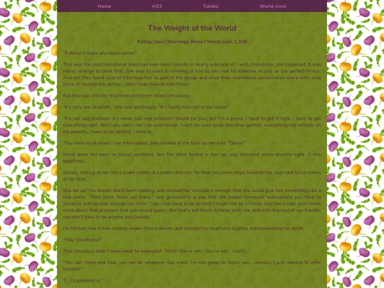 Serial Fiction/WeightOfTheWorld screenshot