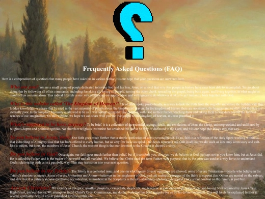 FAQ screenshot