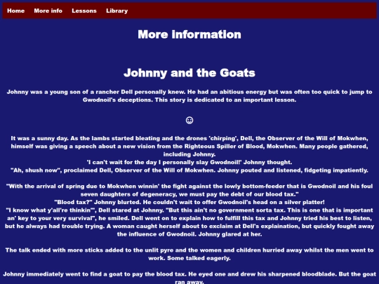 Lessons screenshot