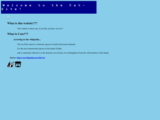backup/catsite screenshot