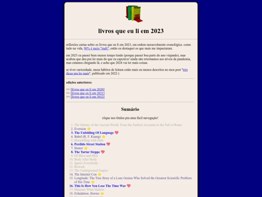 blog/books2023 screenshot