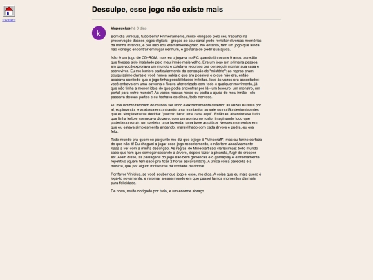 blog/desculpe screenshot