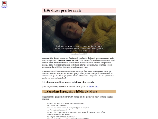 blog/dicas-ler-mais screenshot
