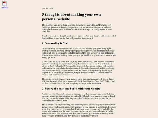 blog/website screenshot
