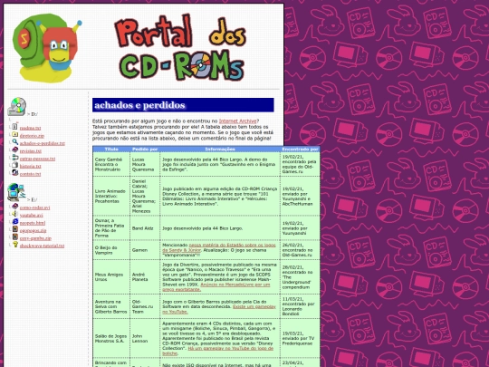 cdroms/achados-e-perdidos screenshot