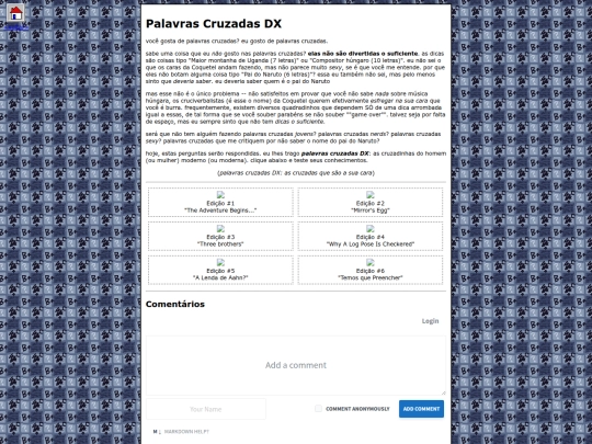 projects/crosswords screenshot