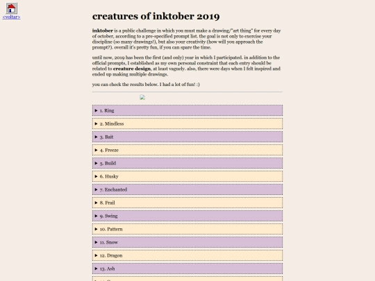 projects/inktober2019 screenshot