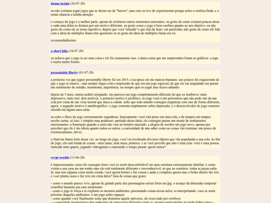 projects/vgopinions screenshot